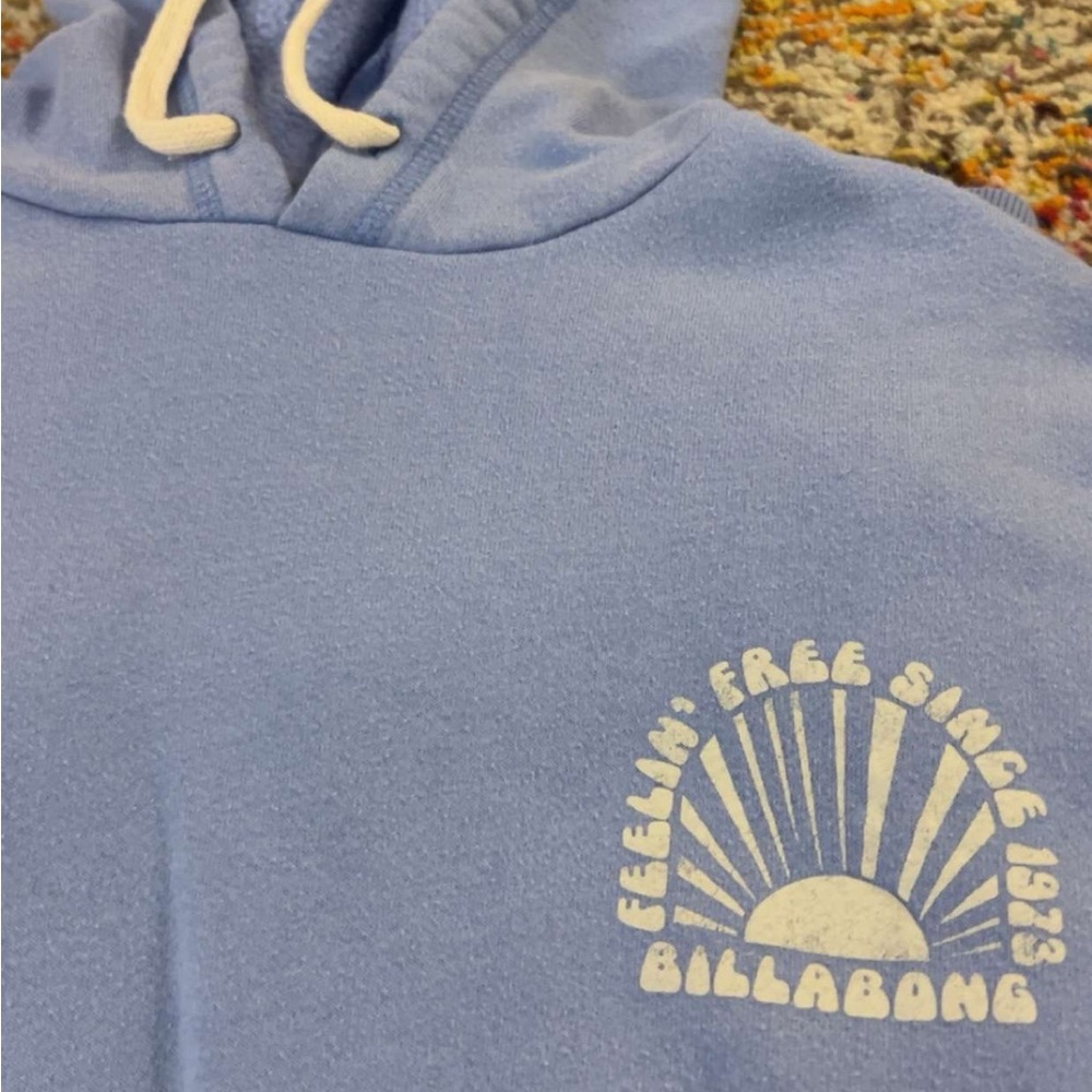 Billabong Sky Blue Pullover with White Design